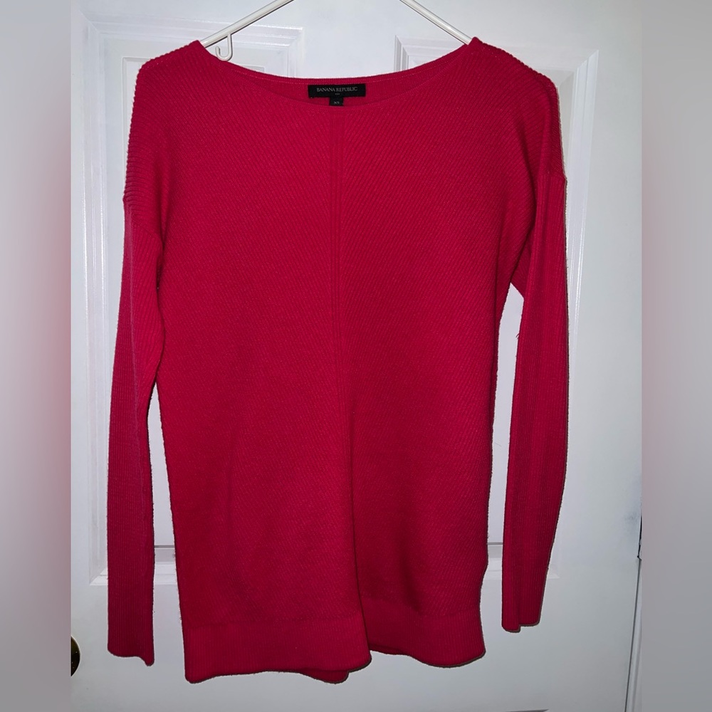 Banana Republic hot pink sweater size XS